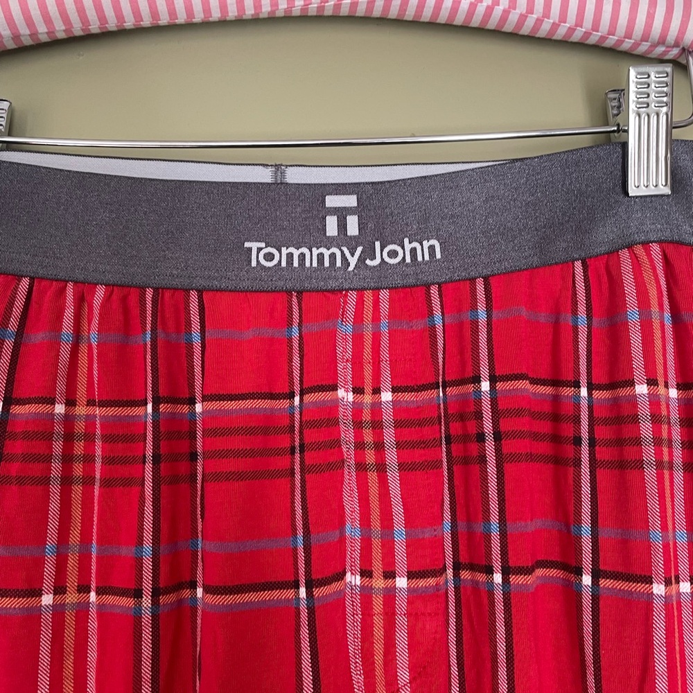 Tommy John Red Plaid Lounge Pants - Picture 4 of 8